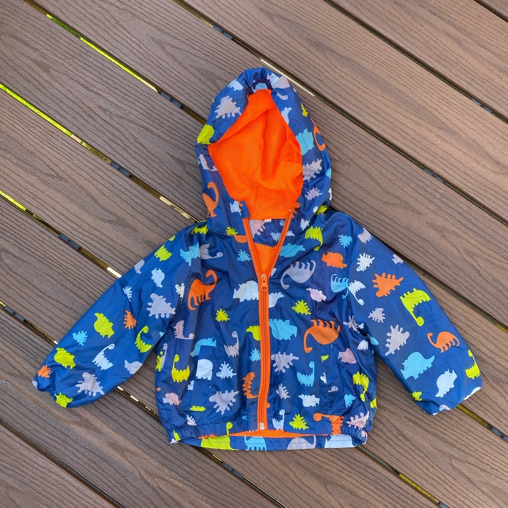 Dino baby boy windbreaker- size 12-18months